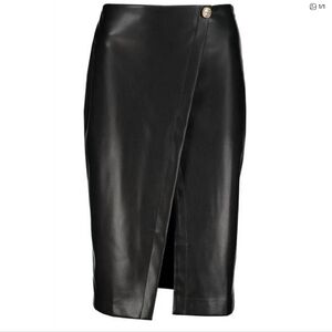 Bishop + Young Lenny Vegan Leather Pencil Skirt Size XS Black NWT